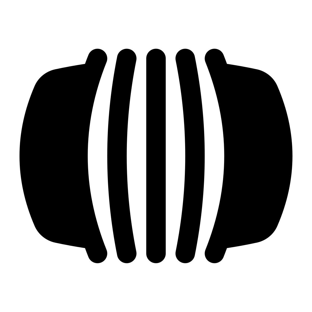 puffy filled style bandonéon icon