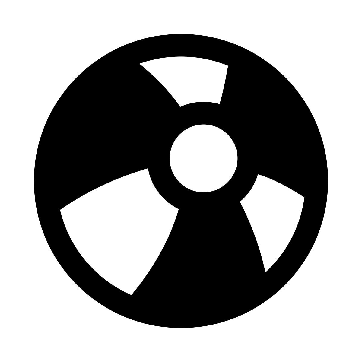 puffy filled style wasserball icon