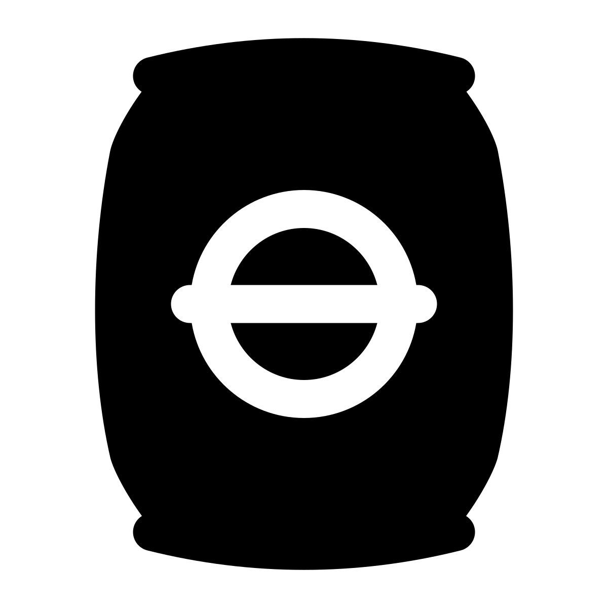 puffy filled style beer can icon