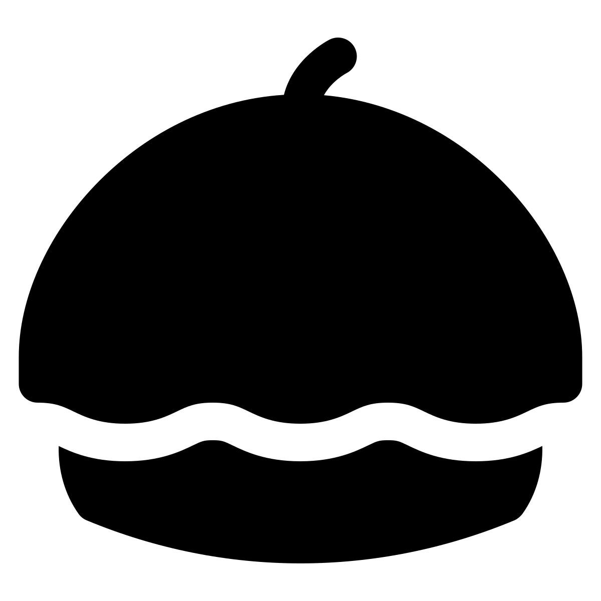 puffy filled style barett icon