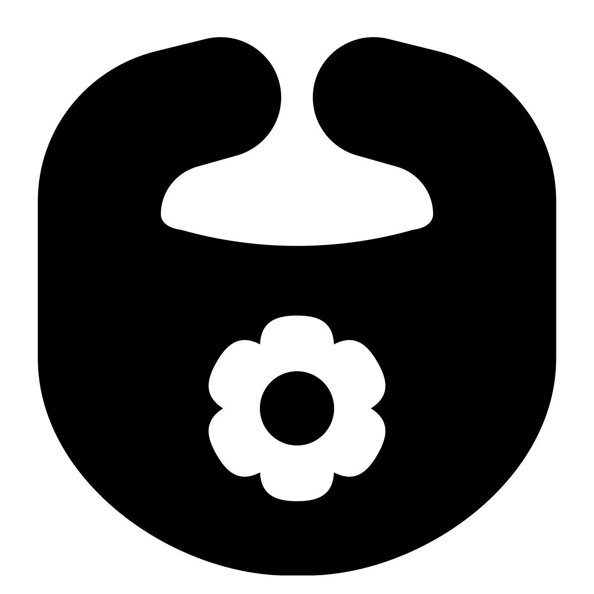 puffy filled style bavaglino icon