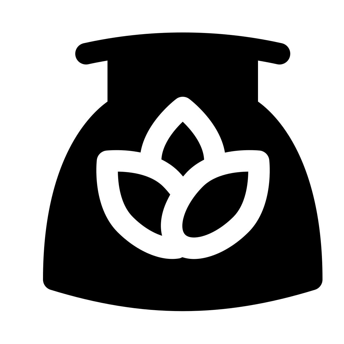 puffy filled style biomasse icon