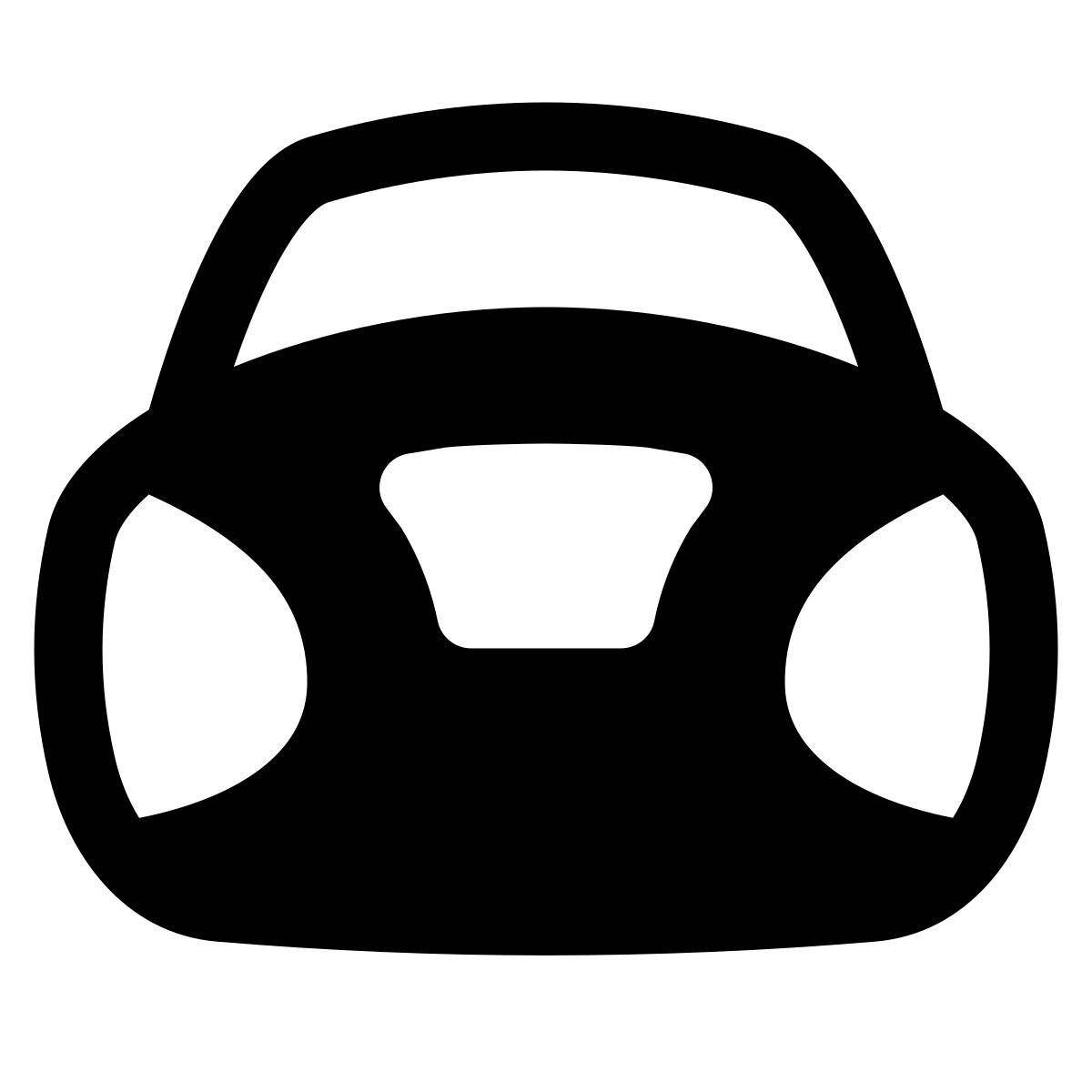 puffy filled style stereo portatile icon