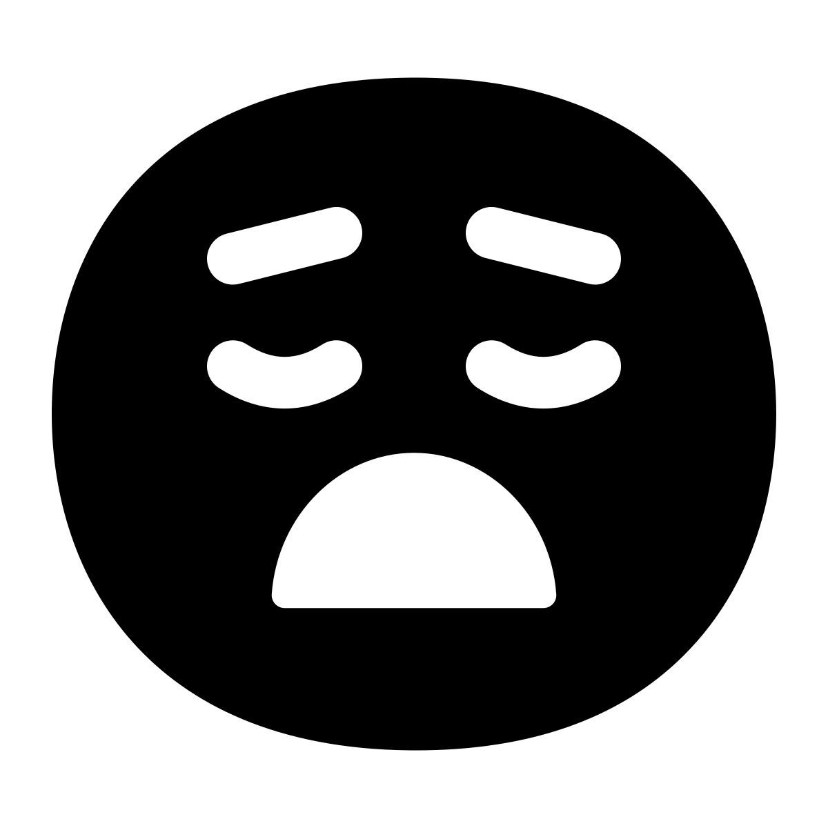 puffy filled style annoiato icon