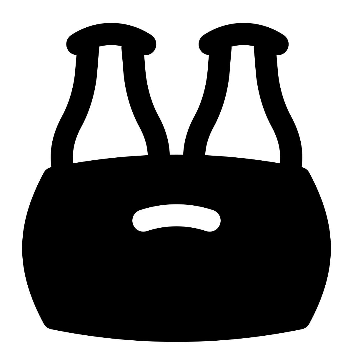 puffy filled style caja de botellas icon