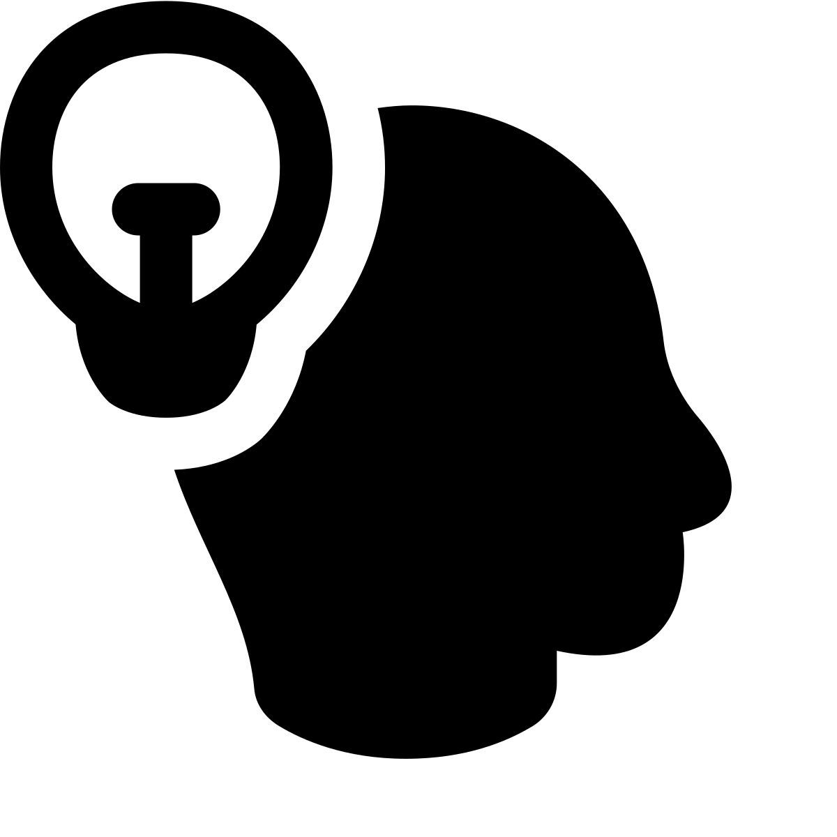 puffy filled style idea generation icon