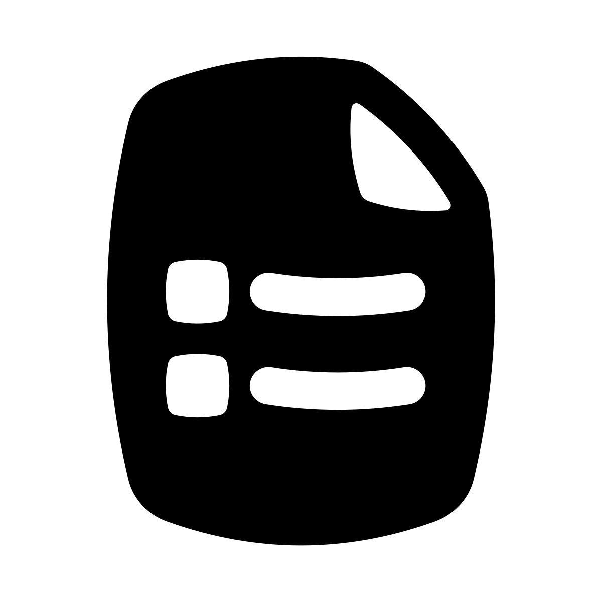 puffy filled style 간결한 icon