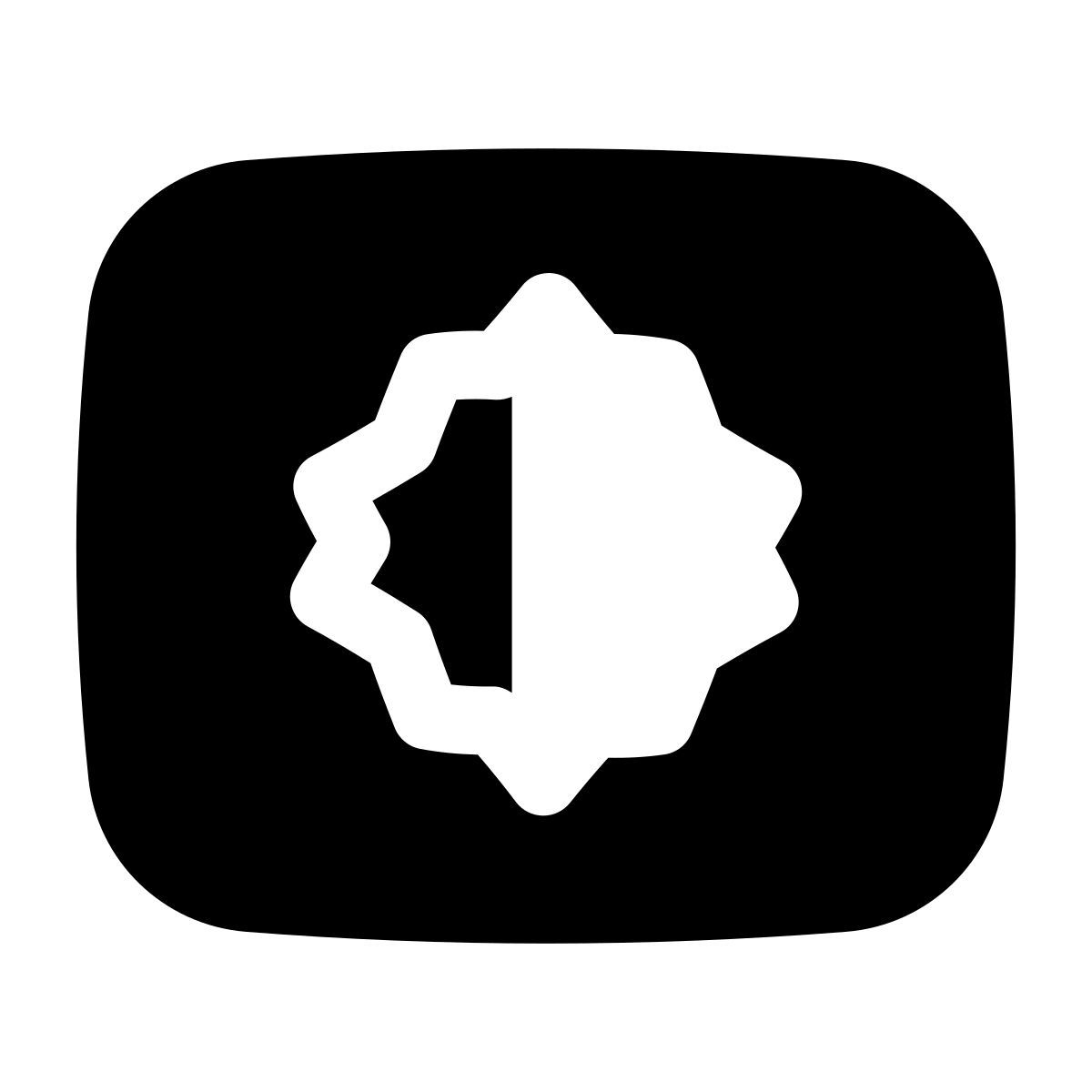 puffy filled style luminosité icon