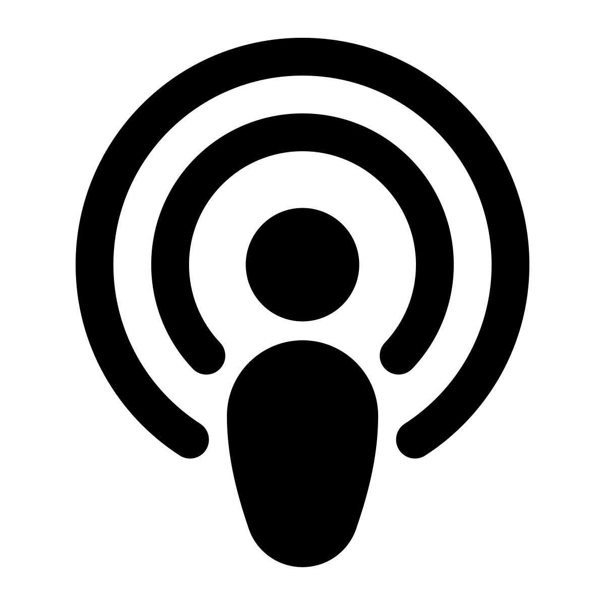 puffy filled style parcourir les podcasts icon