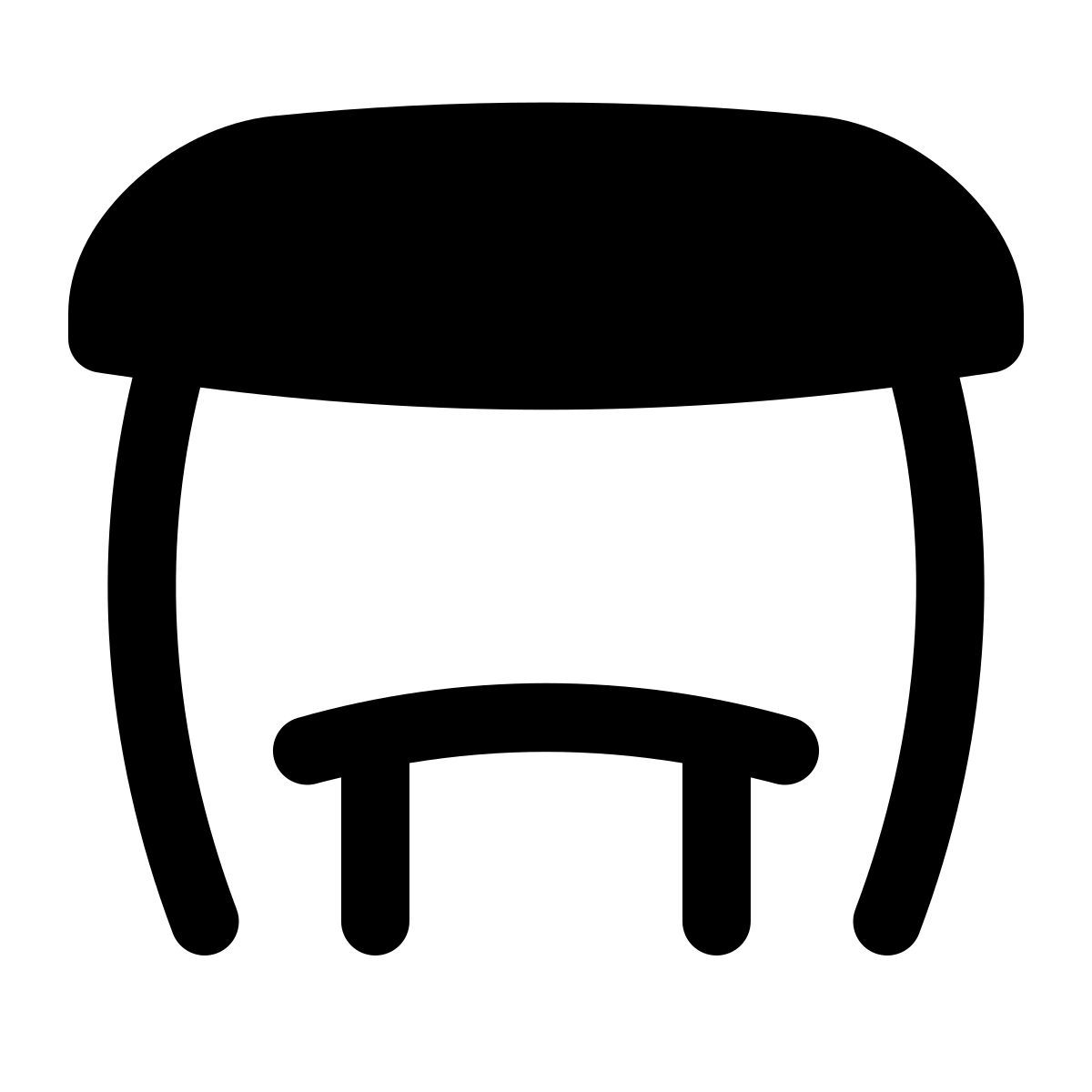 puffy filled style parada de autobus1 icon