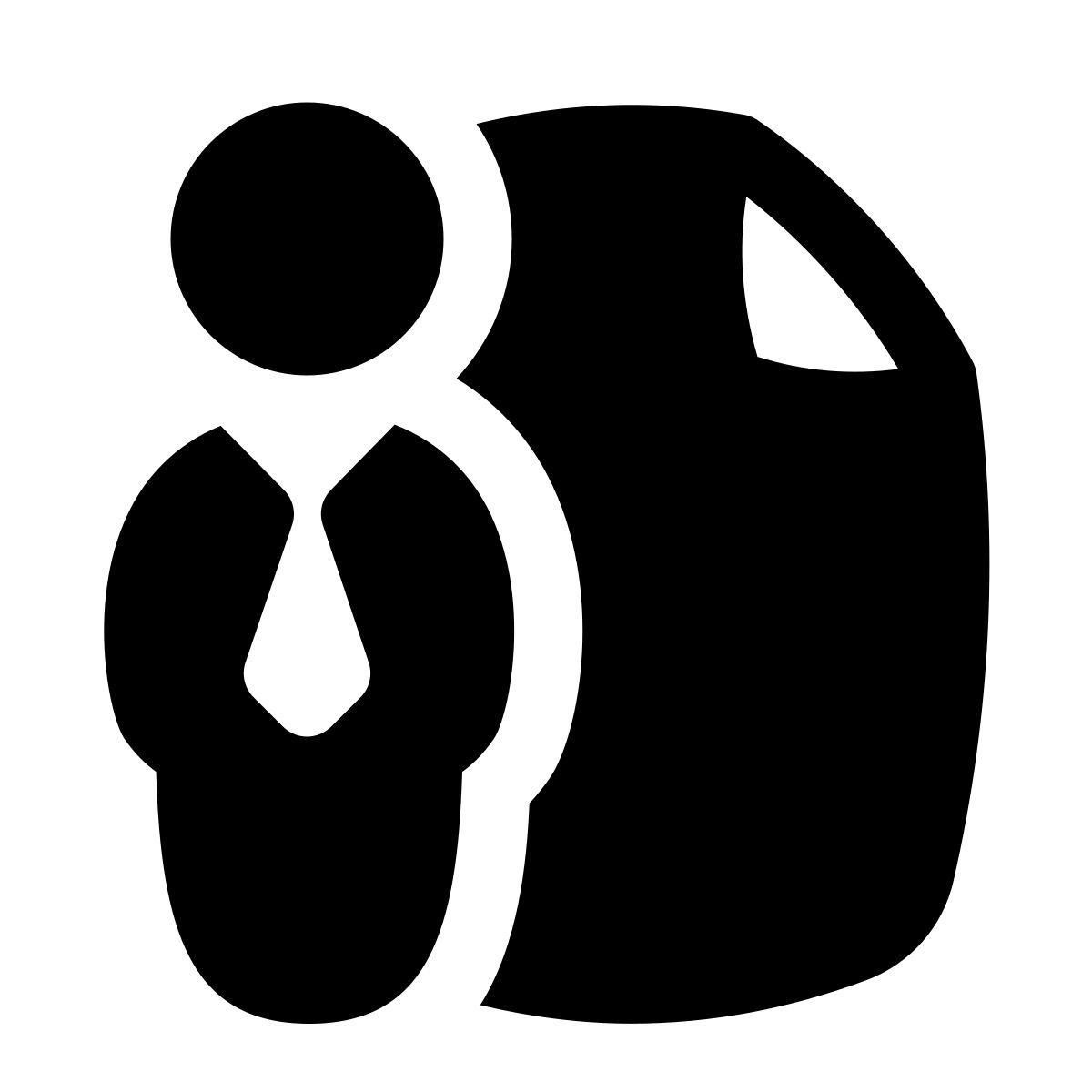 puffy filled style business documentation icon