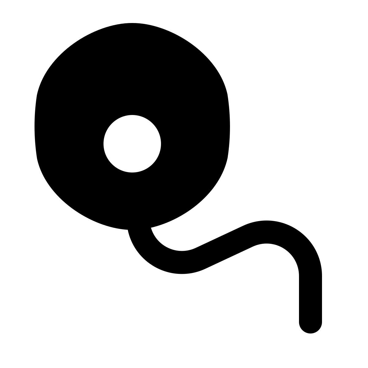 puffy filled style wire icon