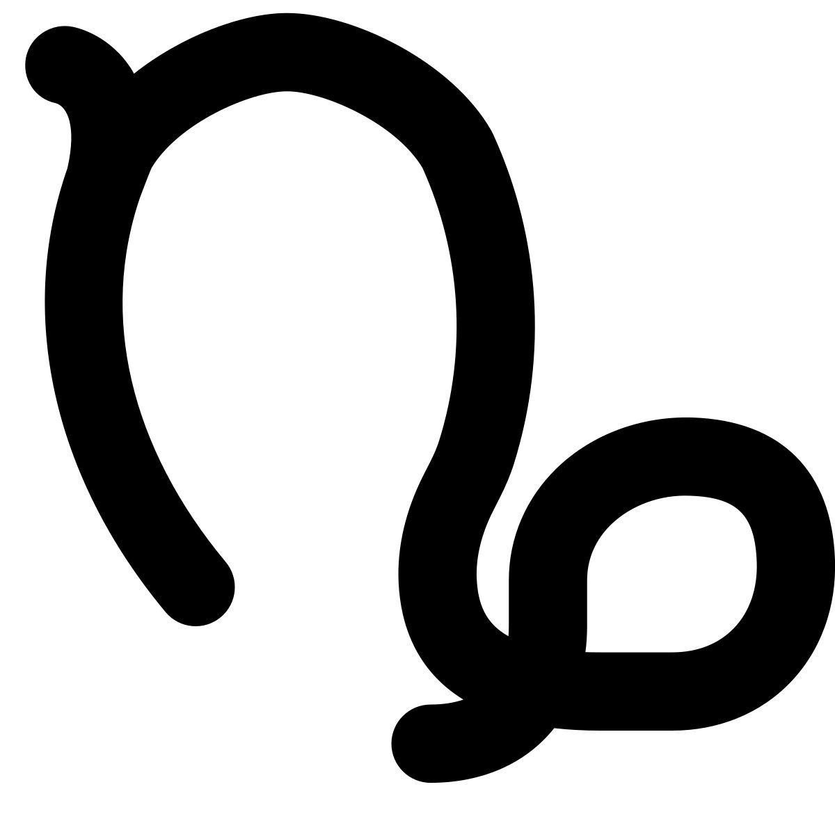 puffy filled style 山羊座 icon