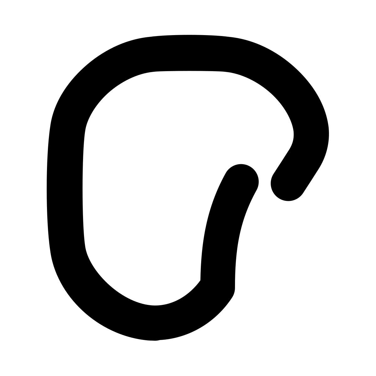 puffy filled style 登山扣 icon