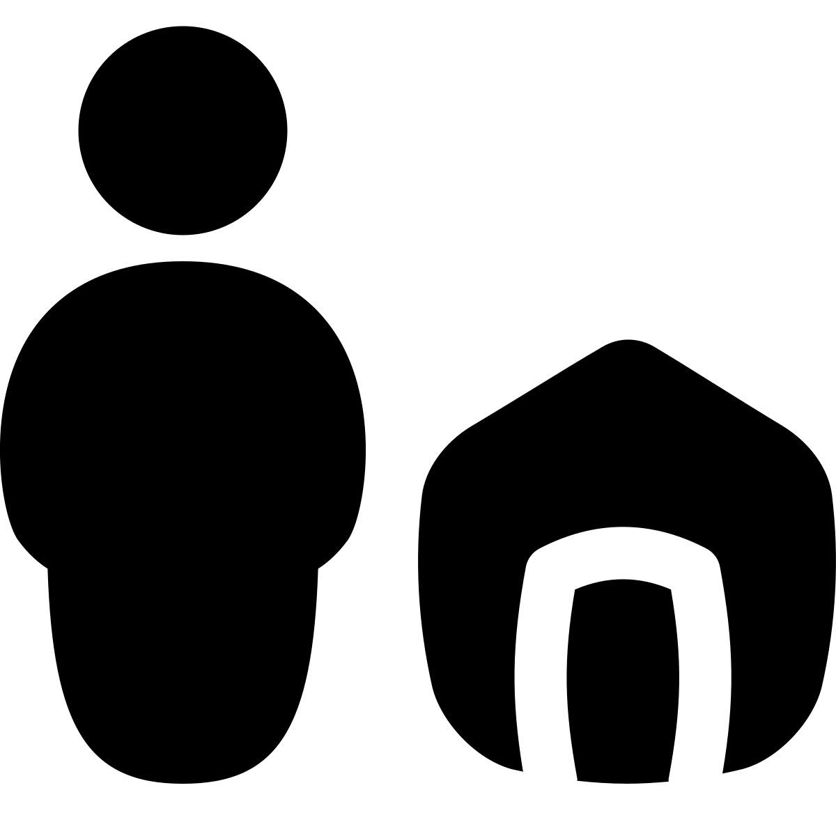 puffy filled style asset icon