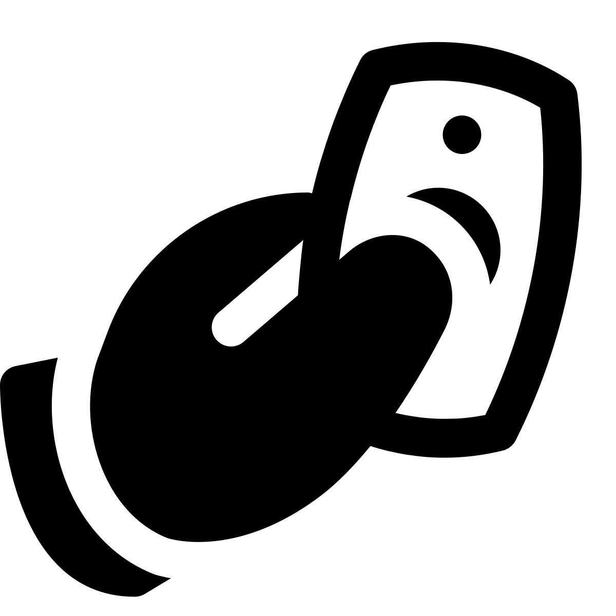 puffy filled style cash in hand icon