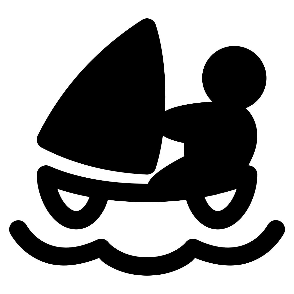 puffy filled style katamaran icon