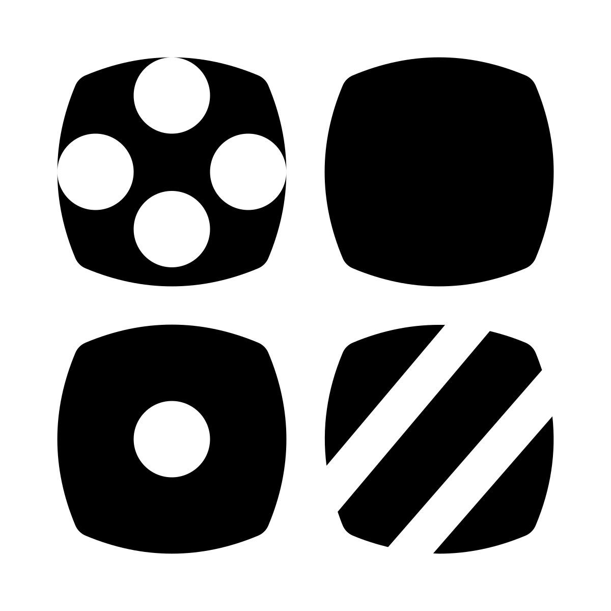puffy filled style classer icon