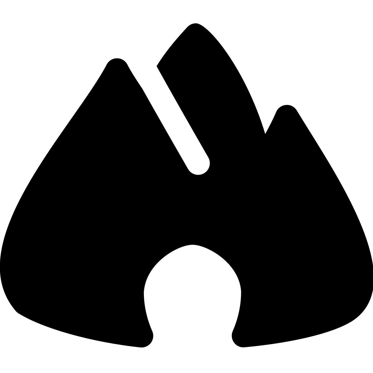 puffy filled style 洞穴 icon