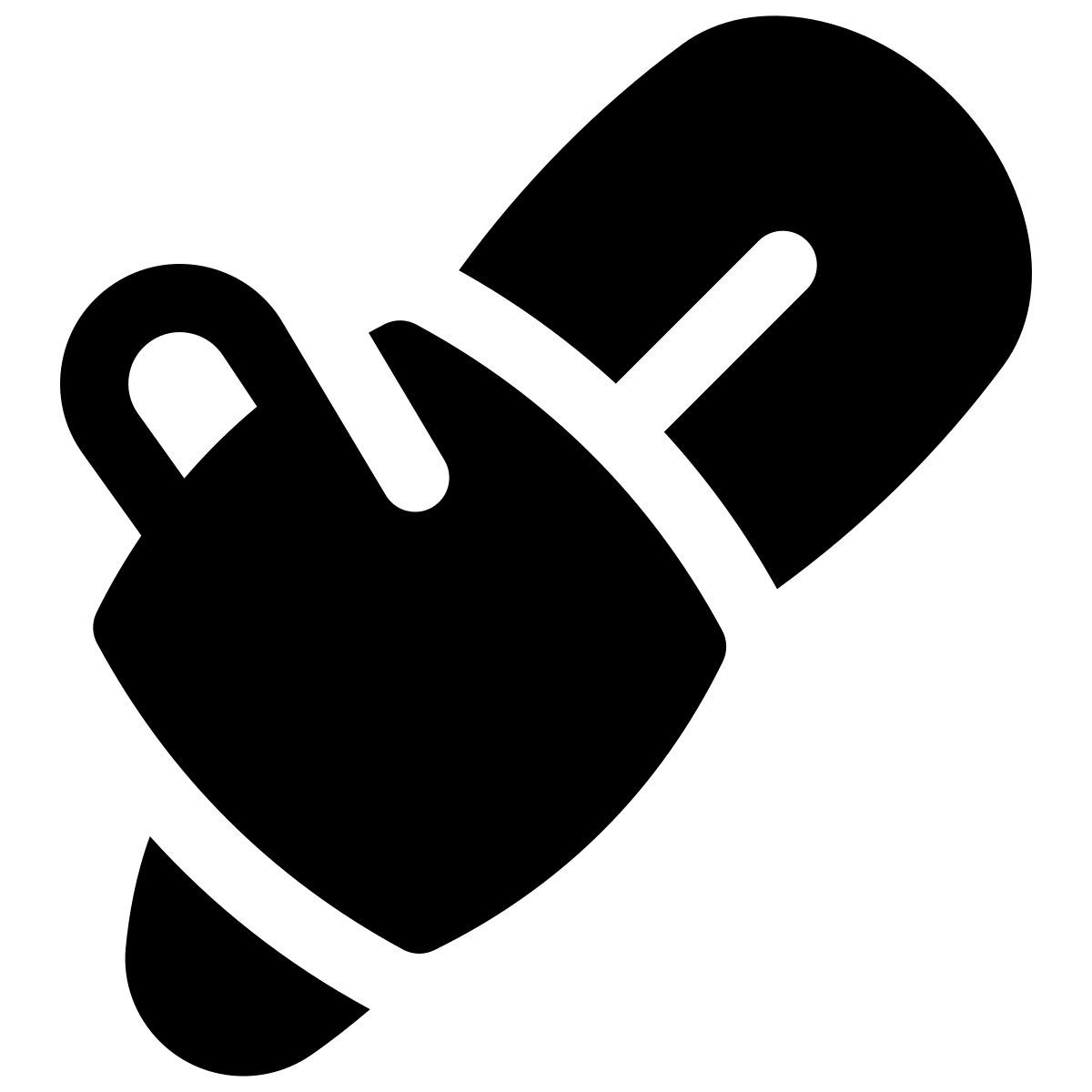 puffy filled style tronçonneuse icon