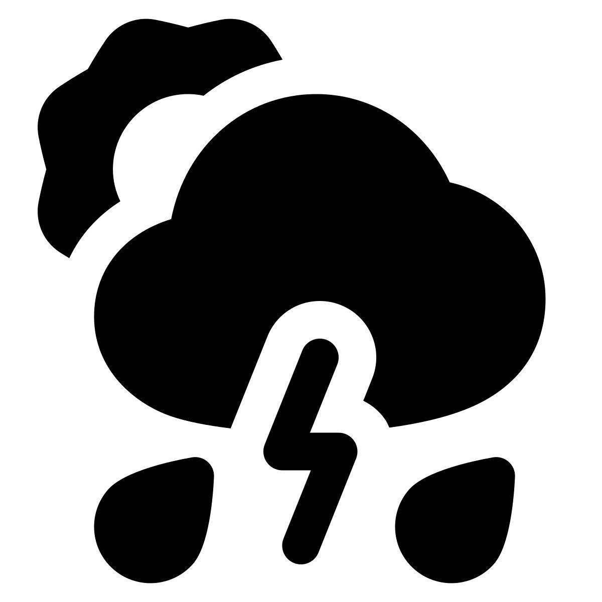 puffy filled style 可能有风暴 icon