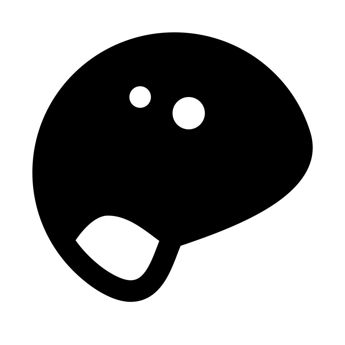 puffy filled style kletterhelm icon