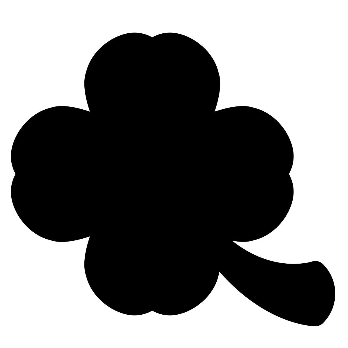 puffy filled style quadrifoglio icon