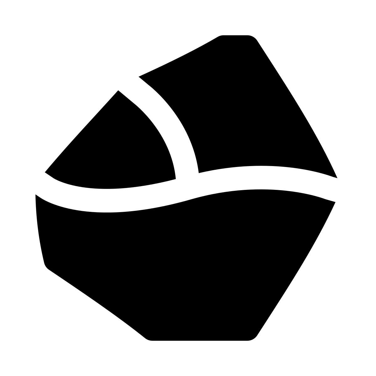 puffy filled style coal icon