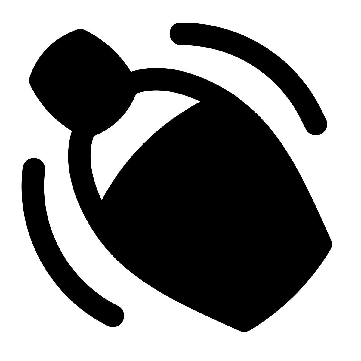 puffy filled style shaker à cocktail icon