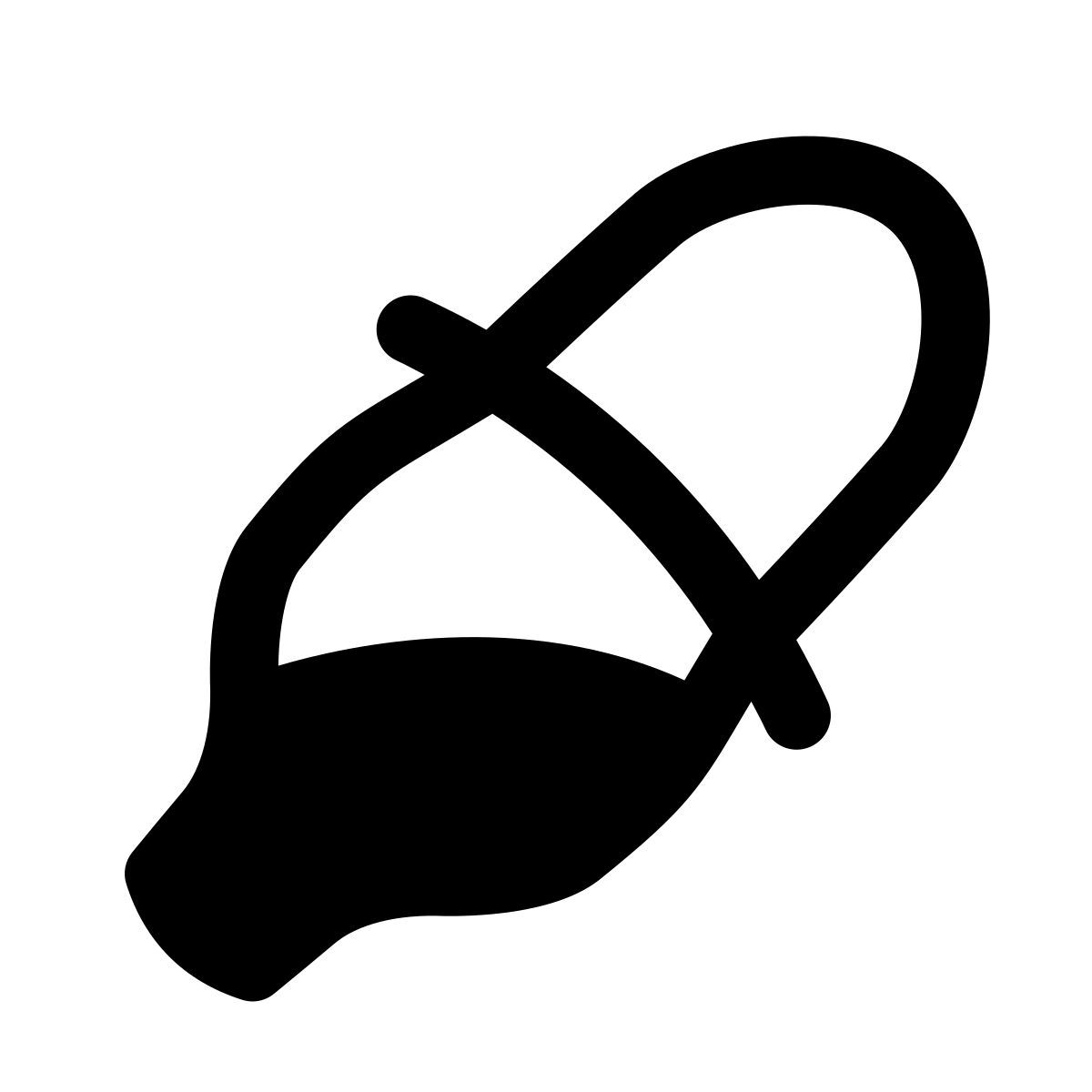 puffy filled style conta gotas icon