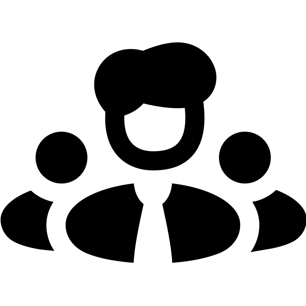 puffy filled style management icon