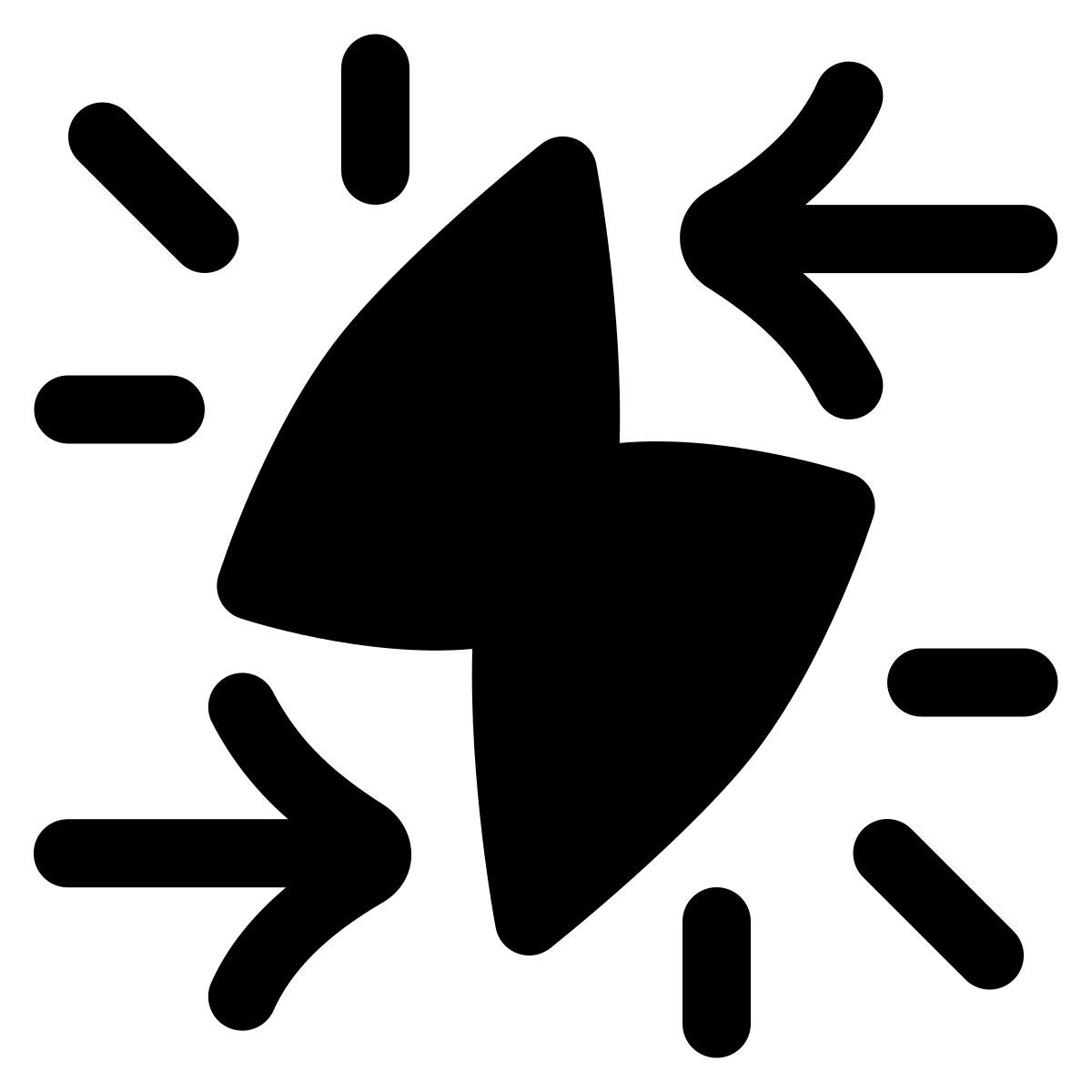 puffy filled style conflitto icon
