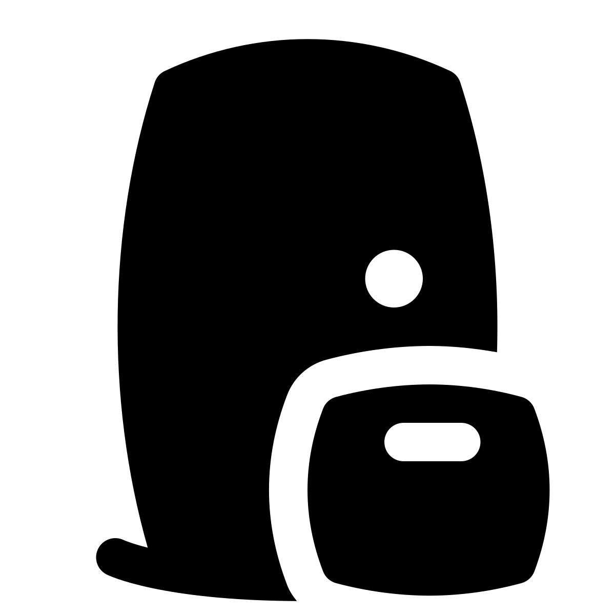 puffy filled style livraison sans contact icon