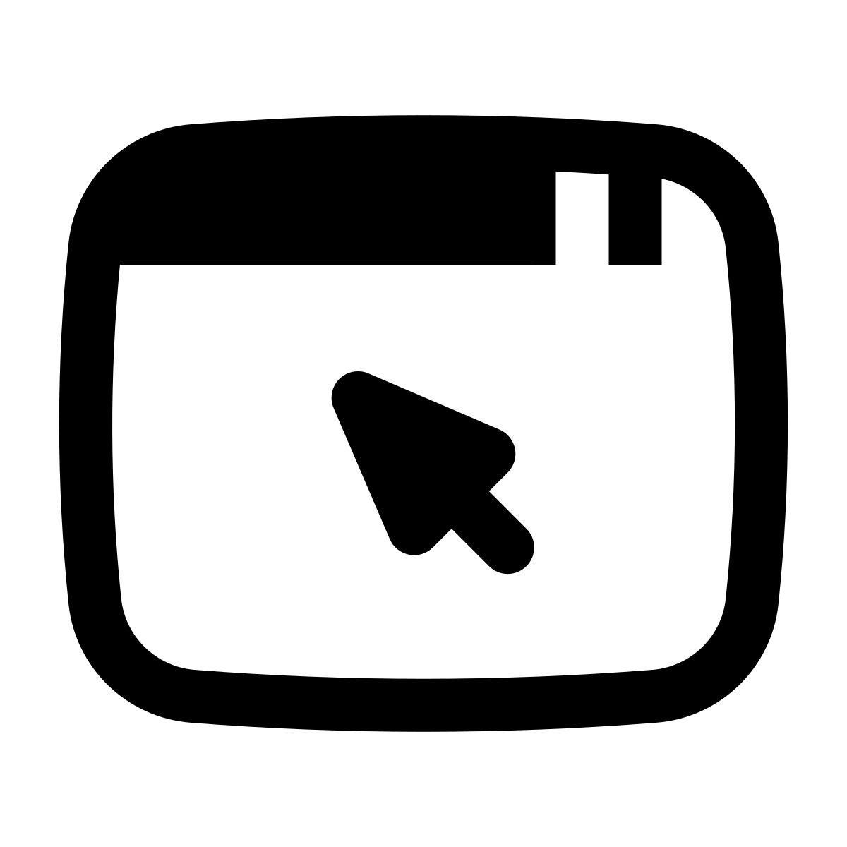 puffy filled style cursor in window icon