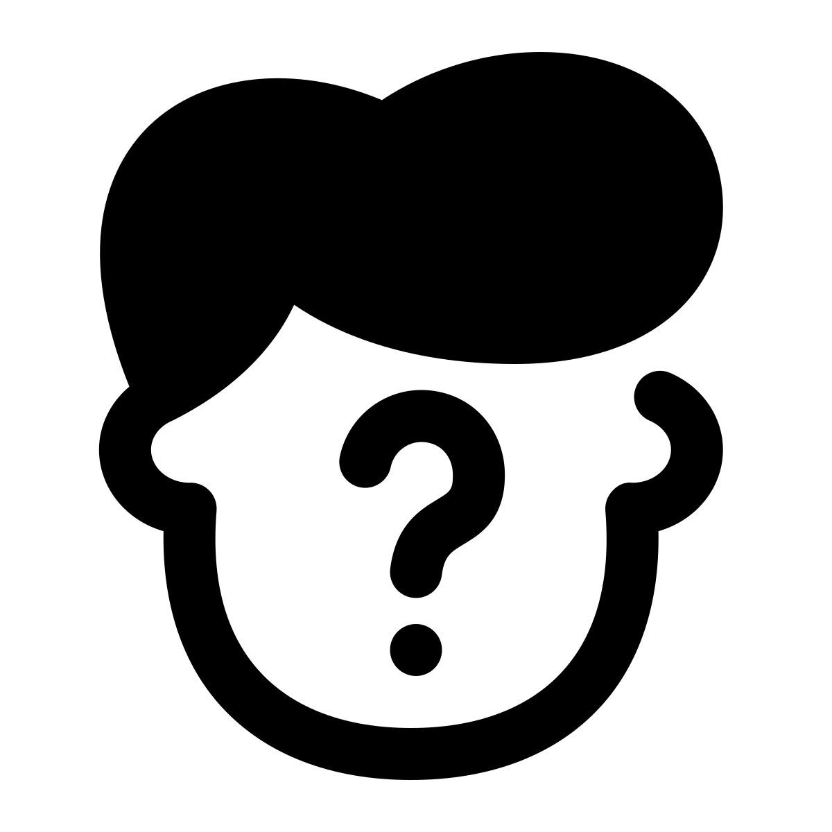puffy filled style decision icon