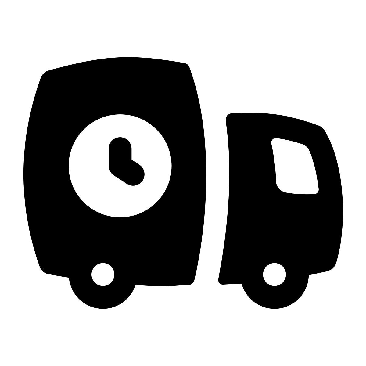 puffy filled style livraison de nourriture icon