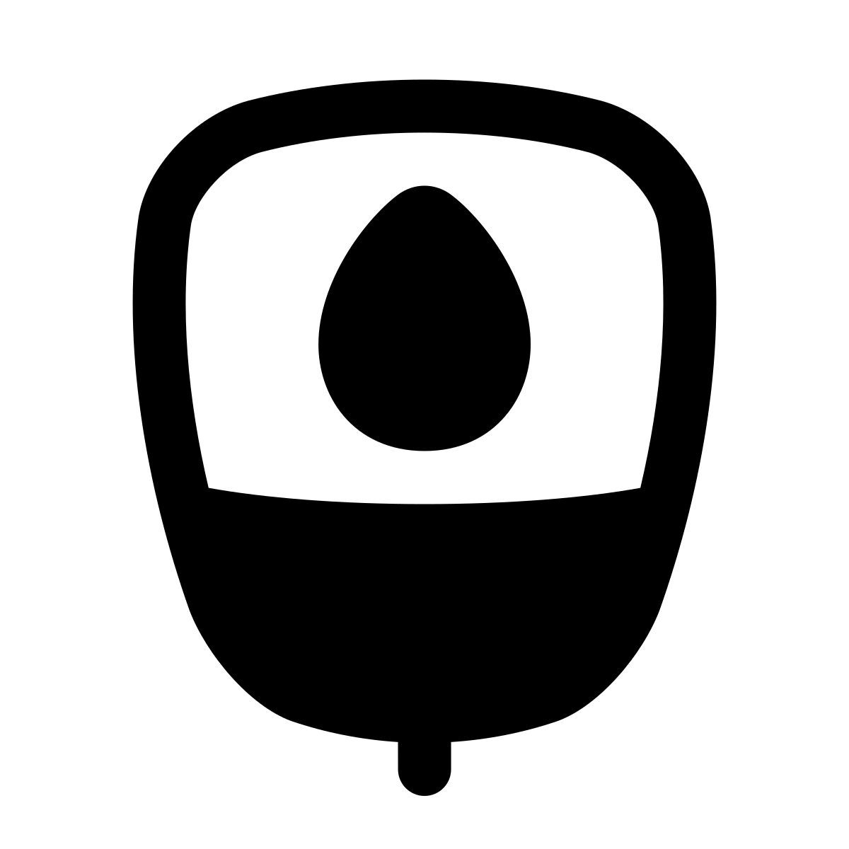 puffy filled style glucometer icon