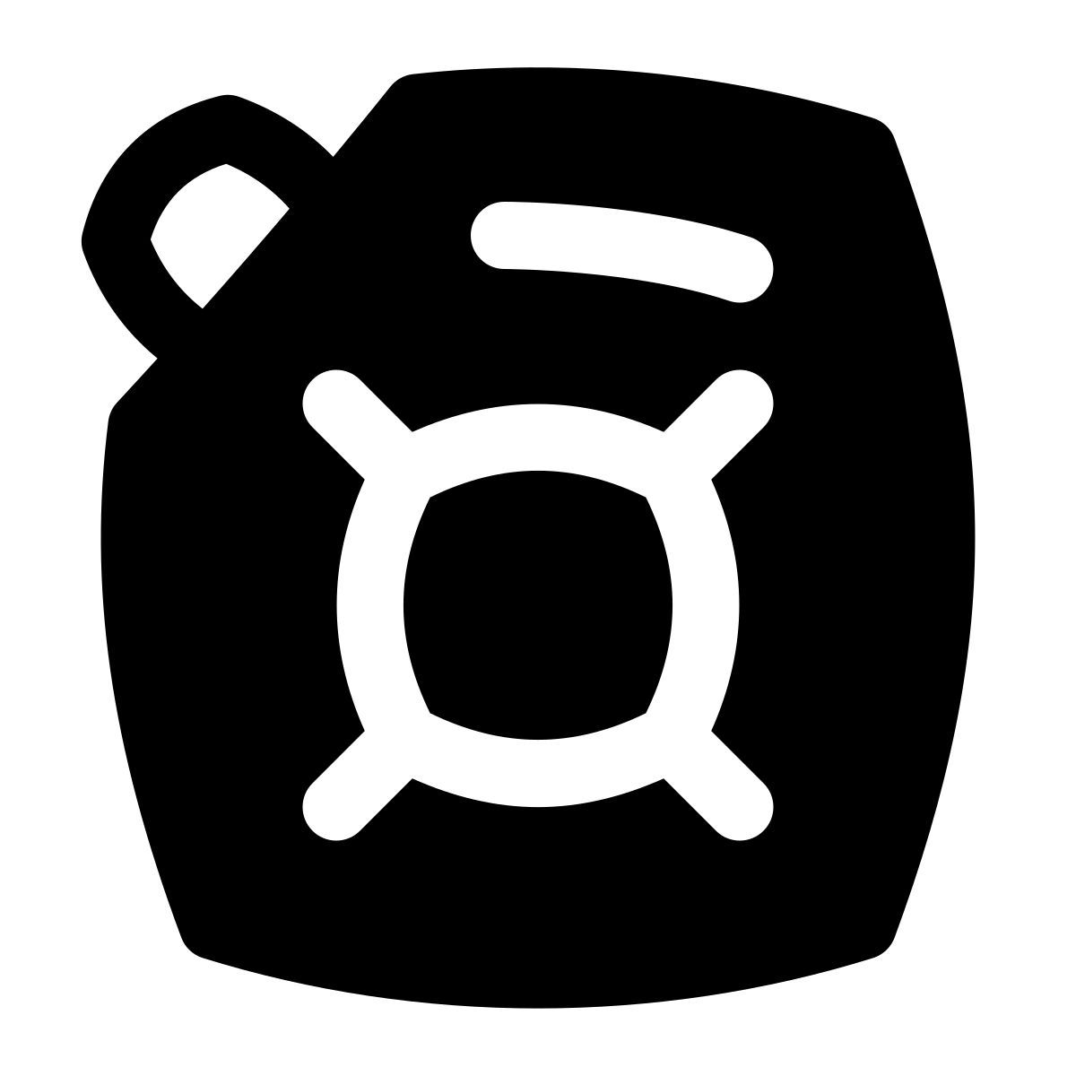 puffy filled style diesel icon