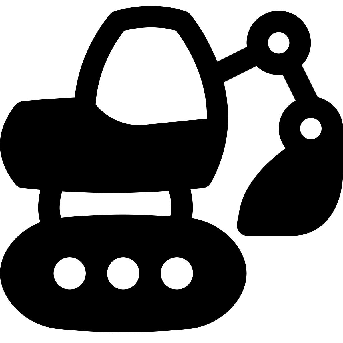 puffy filled style bagger icon