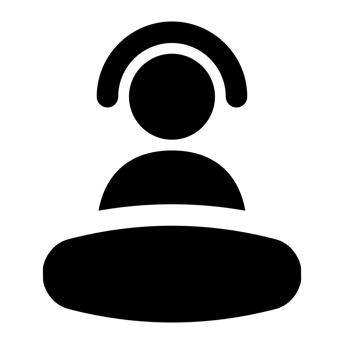 puffy filled style dj icon