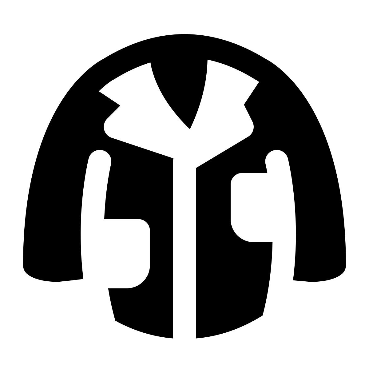 puffy filled style lab coat icon