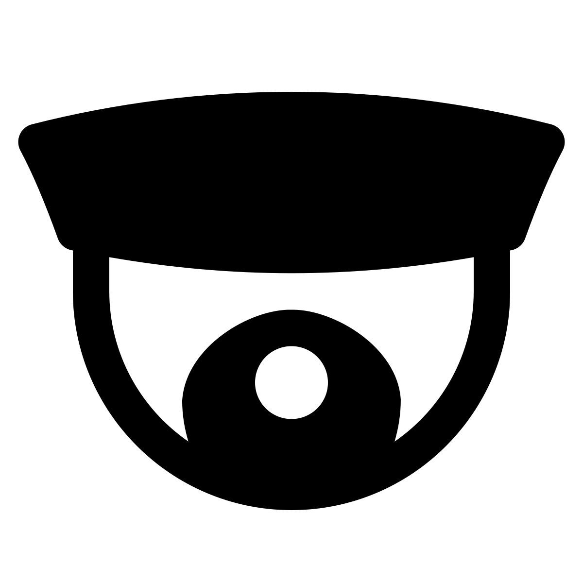 puffy filled style 돔 카메라 icon