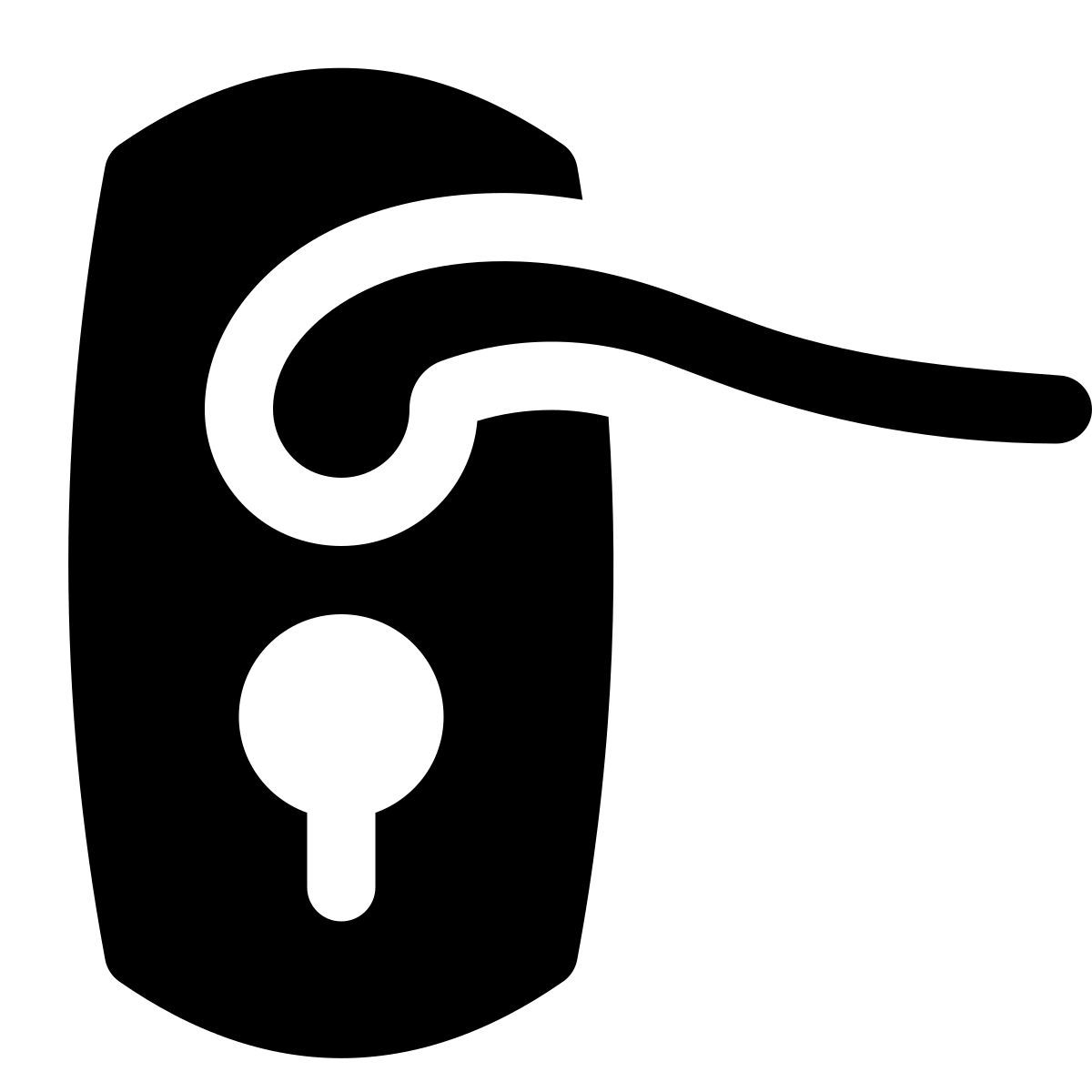 puffy filled style handle icon