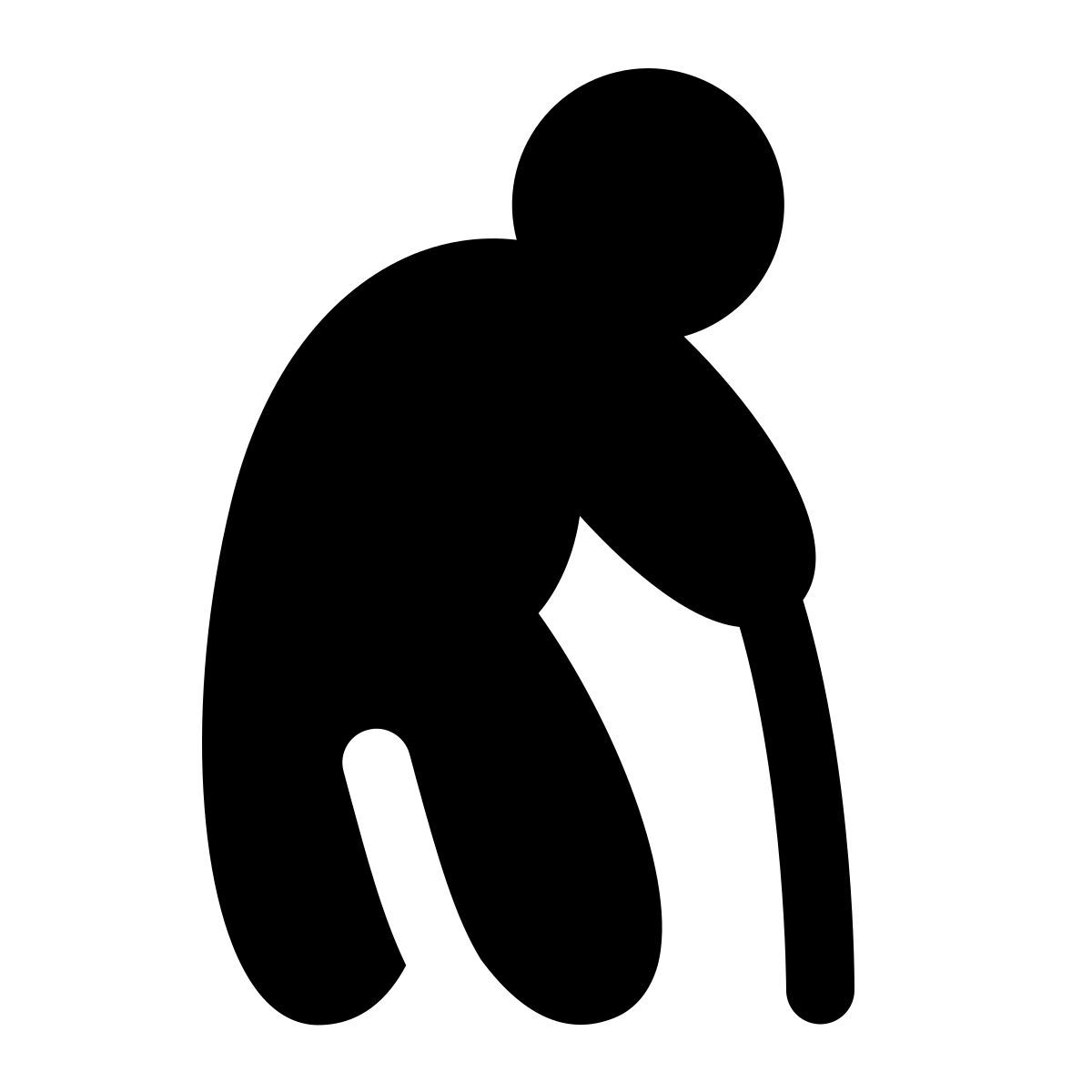 puffy filled style persona de edad avanzada icon