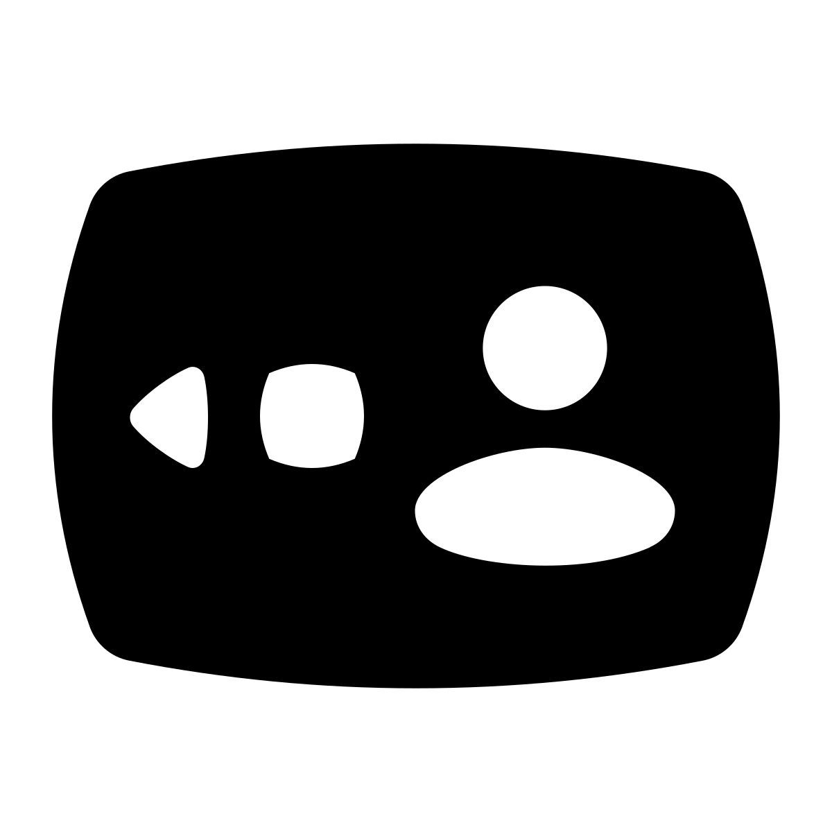 puffy filled style 전자 신분증 icon