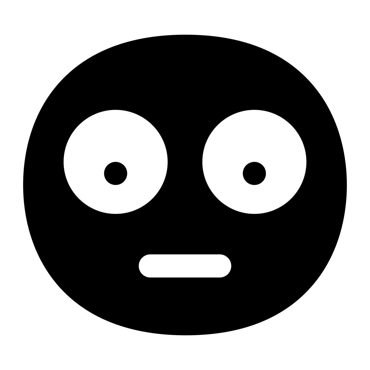 puffy filled style embarrassé icon