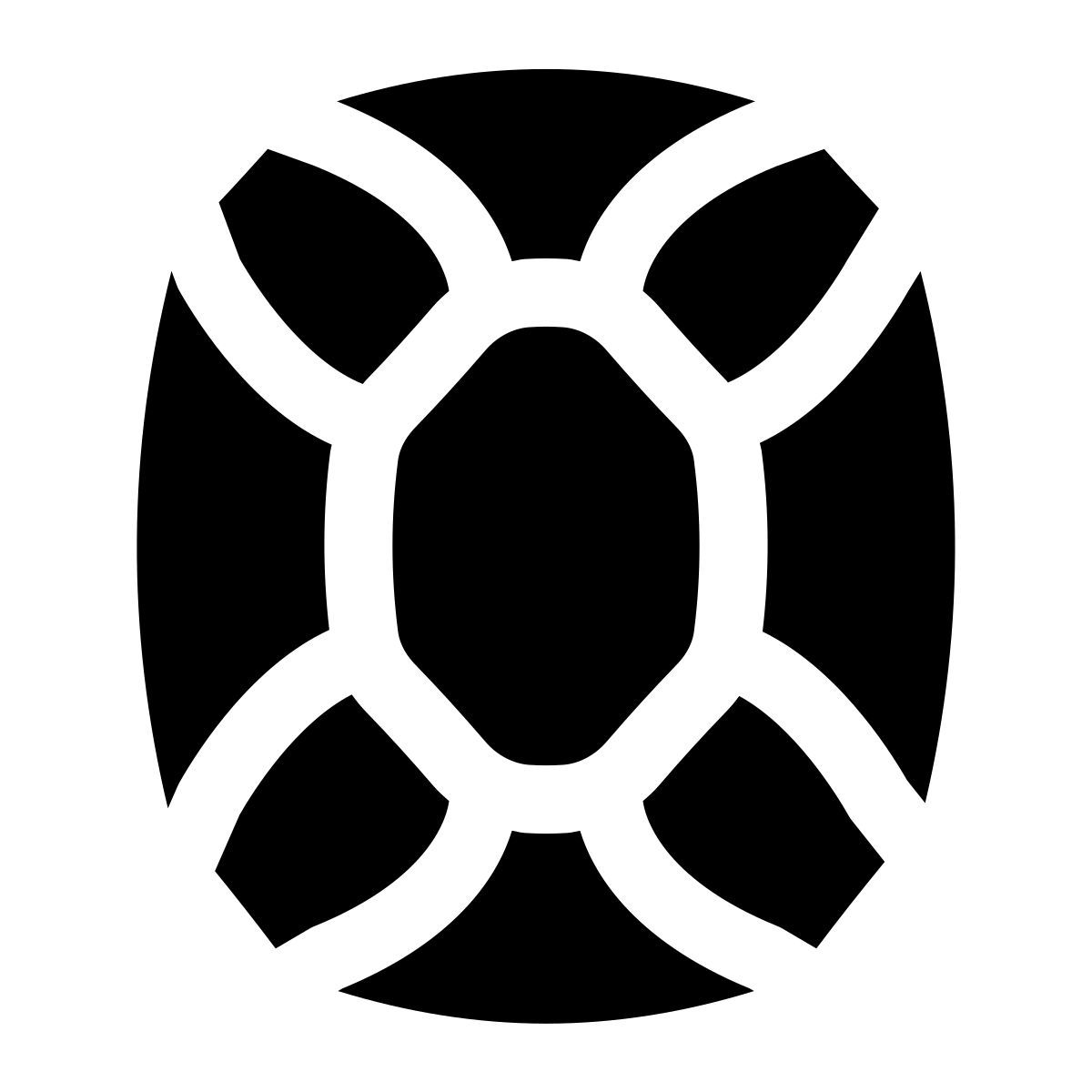 puffy filled style emerald icon