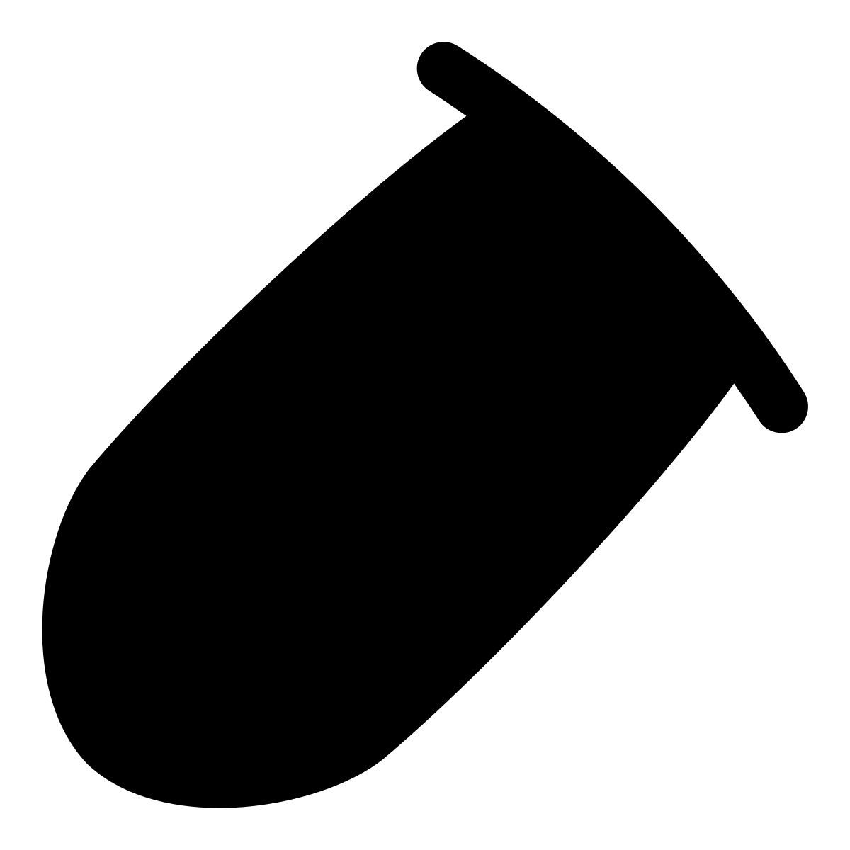 puffy filled style 空试管 icon