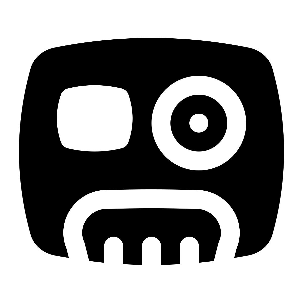 puffy filled style medidor de energía icon