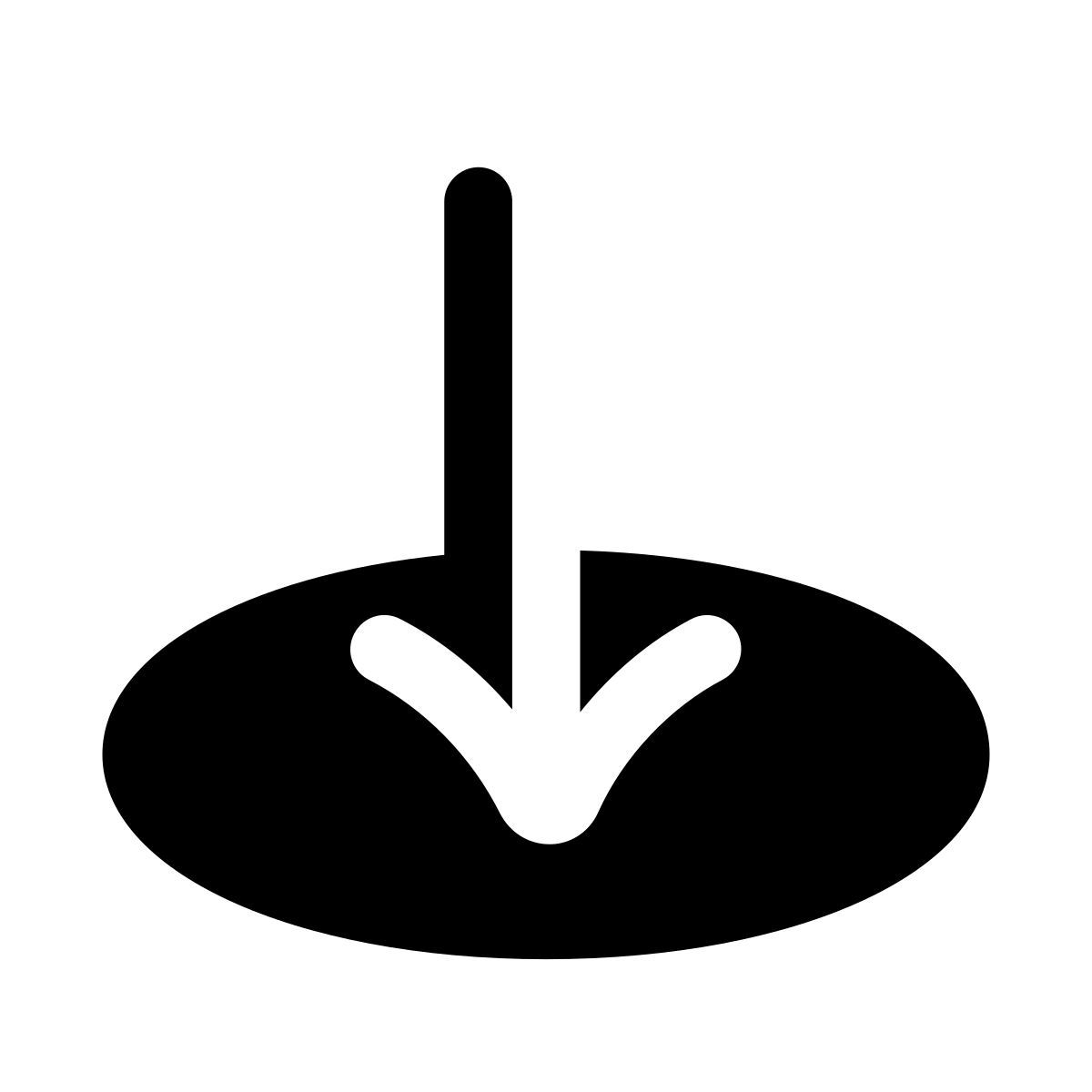 puffy filled style entering geo fence icon
